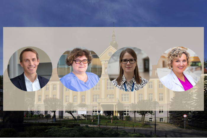 od lewej: dr hab. Adam Macierzanka, prof. PG, dr Iwona Domżalska-Popadiuk, mgr Izabela Drążkowska, dr Joanna Jassem-Bobowicz