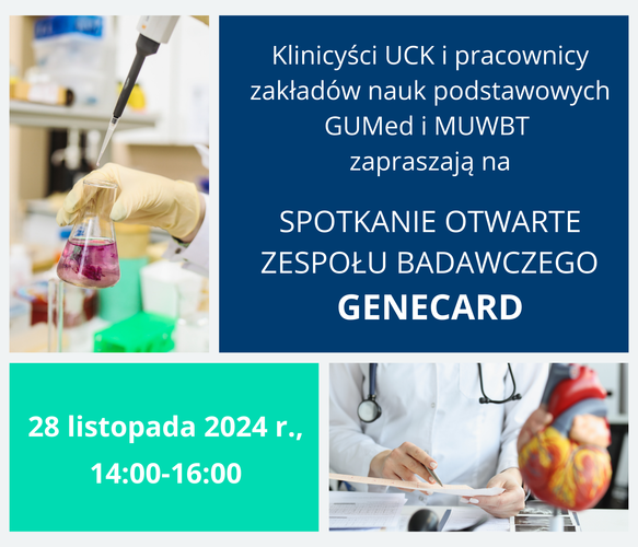 Spotkanie otwarte Zespołu Badawczego GENECARD