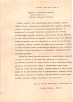 Pismo prof. Stanisława Hillera do Dyrekcji PSK nr 1 Pismo prof. Stanisława Hillera do Dyrekcji PSK nr 1