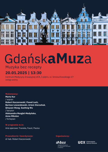 Najpiękniejsze arie operowe – koncert z cyklu "GdańskA MUZa. Muzyka bez recepty"