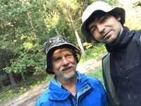 Prof. Jerzy M. Behnke (University of Nottingham) i dr Maciej Grzybek (Zakład Parazytologii Tropikalnej GUMed) w czasie badań terenowych w Urwitałcie, sierpień 2018. 