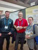 Andrzej Dubiel (po lewej) podczas Biophysical Society Annula Meeting 2019
