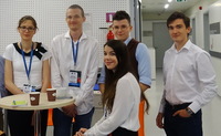 Od lewej: Krystyna Lenz, Mikołaj Ożarowski, Julia Chalecka, Maciej Lubiejewski, Krzysztof Deręgowski