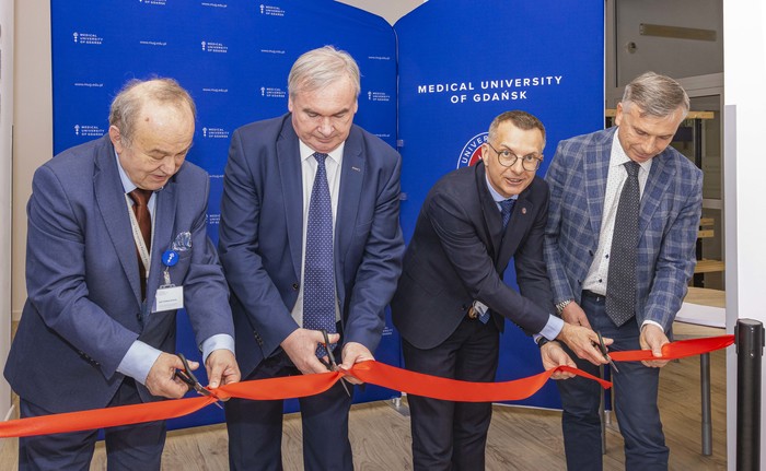 od lewej: prof. Andrzej Basiński, prof. Robert Jerzy Ładny, prof. Marcin Gruchała, prof. Adam Nogalski