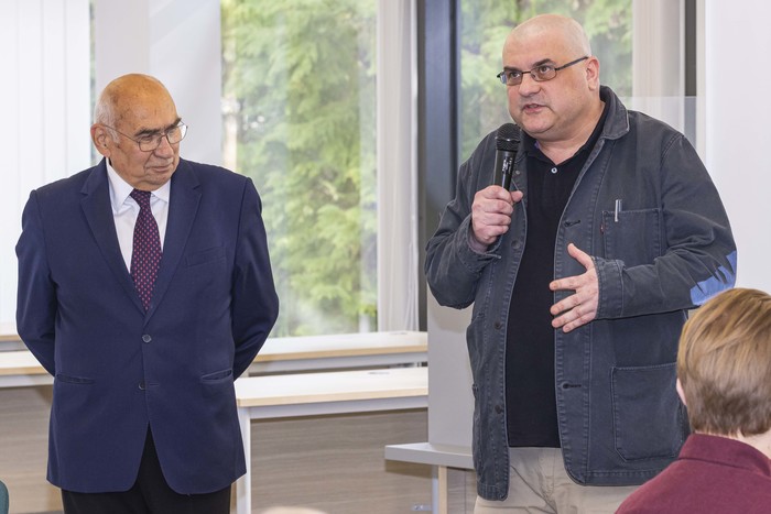 od lewej: prof. Bolesław Rutkowski i dr Marek Bukowski