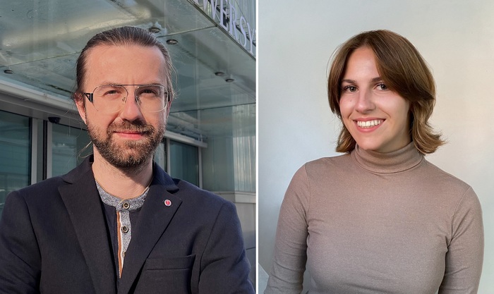 dr Marcin Śniadecki oraz studentka UG Zuzanna Boyke dr Marcin Śniadecki oraz studentka UG Zuzanna Boyke