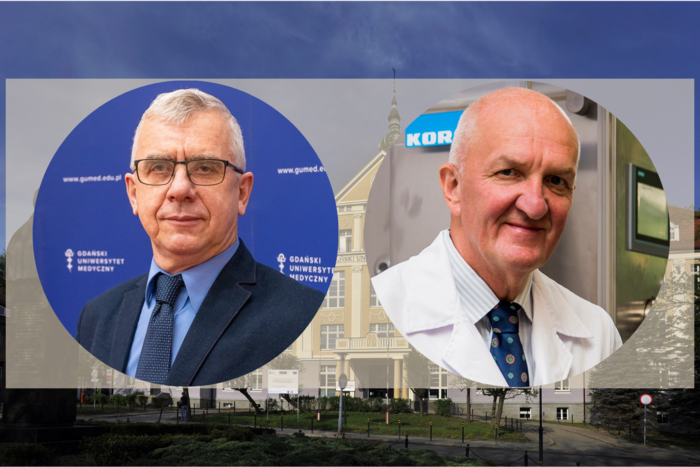 od lewej: prof. Jędrzej Antosiewicz, prof. Wiesław Sawicki